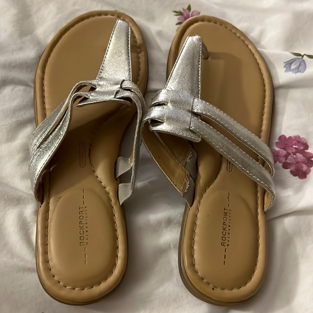Silver sandals